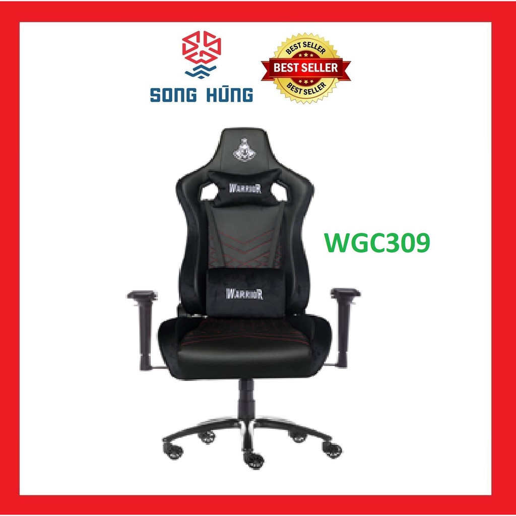 Ghế WARRIOR GAMING CHAIR - Maiden Series - WGC309 - Real Leather Black