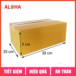 30x25x5 Combo 50 hộp carton gói hàng - Thùng giấy đóng hàng