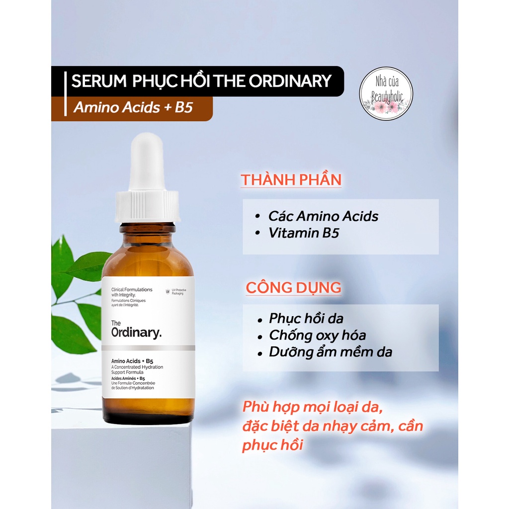 Tinh chất dưỡng THE ORDINARY AMINO ACIDS + B5