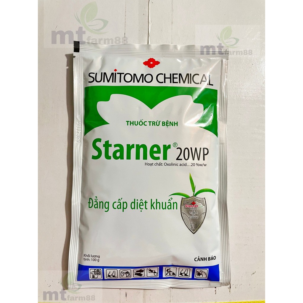 Thuốc Starner 20WP [100gr] - Mẫu Mới – Đặc trị vi khuẩn gây bệnh bạc lá lúa, lem lép hạt, thối nhũn - SUMITOMO - NHẬT