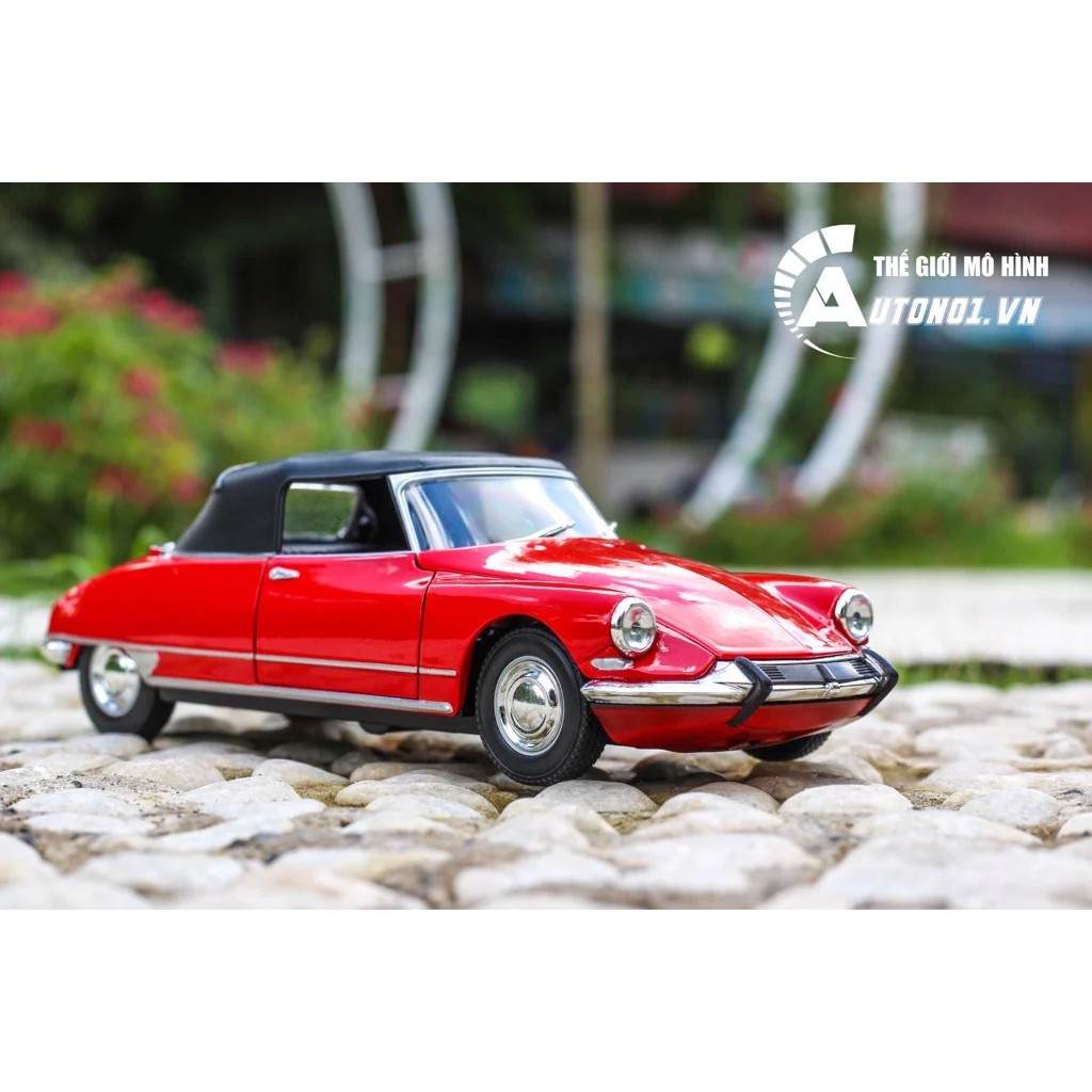 MÔ HÌNH XE CITROEN DS 19CABRIOLET RED 1:24 WELLY 7024