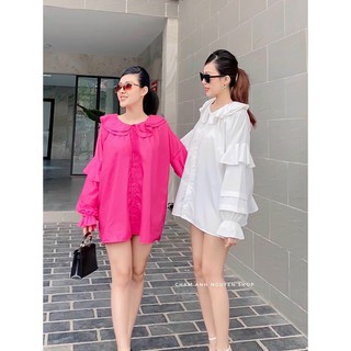 Áo sơ mi bèo tay tầng
