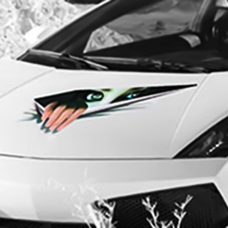 Miếng dán trang trí METAGIO hình con mắt nhiều kiểu tùy chọn độc đáo cho xe hơi