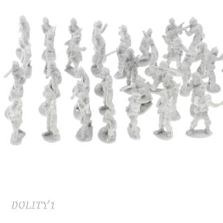 100Pcs Miniature Plastic Toy Soldier Figures Army Men Table Accessories