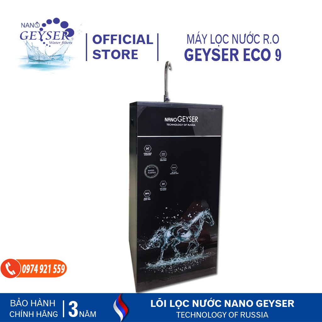 Máy Lọc Nước Geyser RO ECO 9 Kèm Tủ Cường Lực