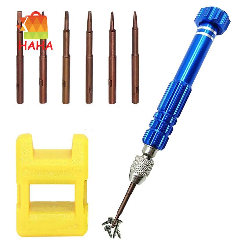 Set tua vít từ tính 6 trong 1 dùng sửa chữa đồng hồ/ mắt kính