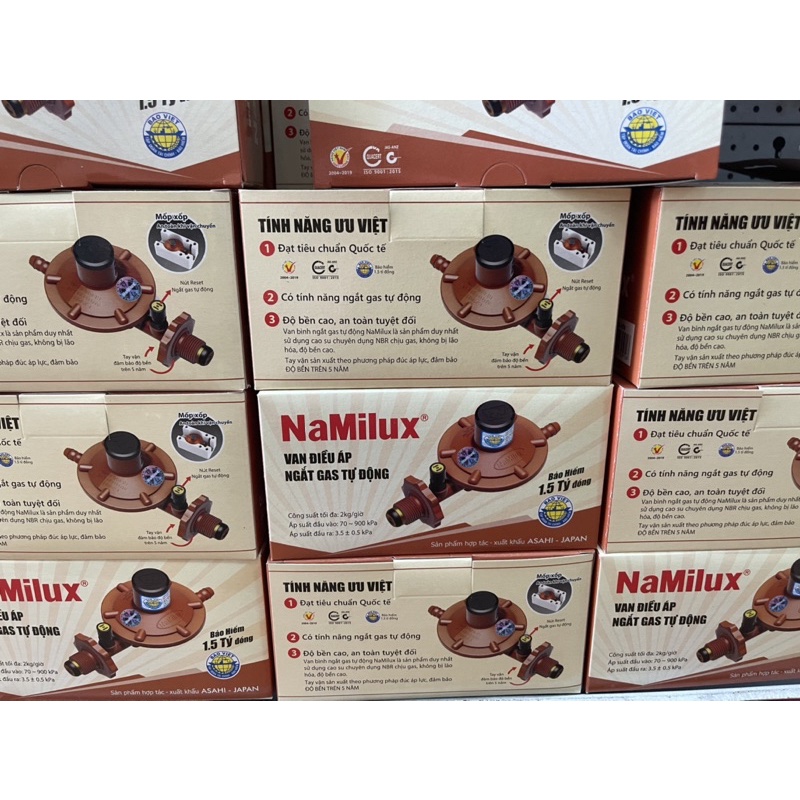 Bộ Van ga tự động Namilux và dây dẫn ga inox chống cháy nổ