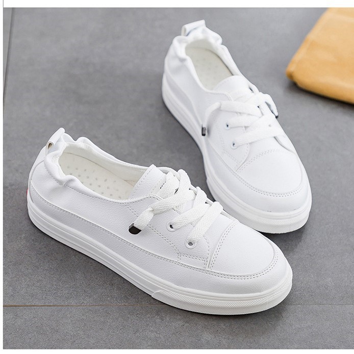 Giày Thể Thao Nữ [FREESHIP] Giày nữ hot trend đế bằng xinh xắn dễ thương năng động - Giảm ngay 20k - C4