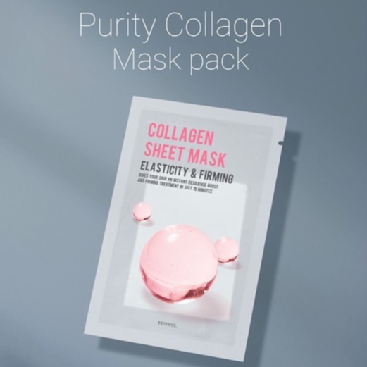 Set 30 mặt nạ dưỡng da căng bóng Eunyul Purity Collagen Mask Pack 22ml