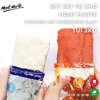 Đất sét tự khô Mont Marte-2KG- Premiium Air Hardening Modelling Clay