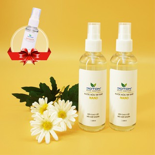 2 chai xịt rửa tay khô nano bạc 100ml -Tặng kèm 01 chai nước rửa tay khô 30ml - Joton Hand Sanitizer Nano