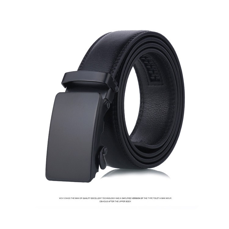 Thắt Lưng Màu Đen Trơn Thiết Kế Đơn Giản Cho Nam Và Nữ