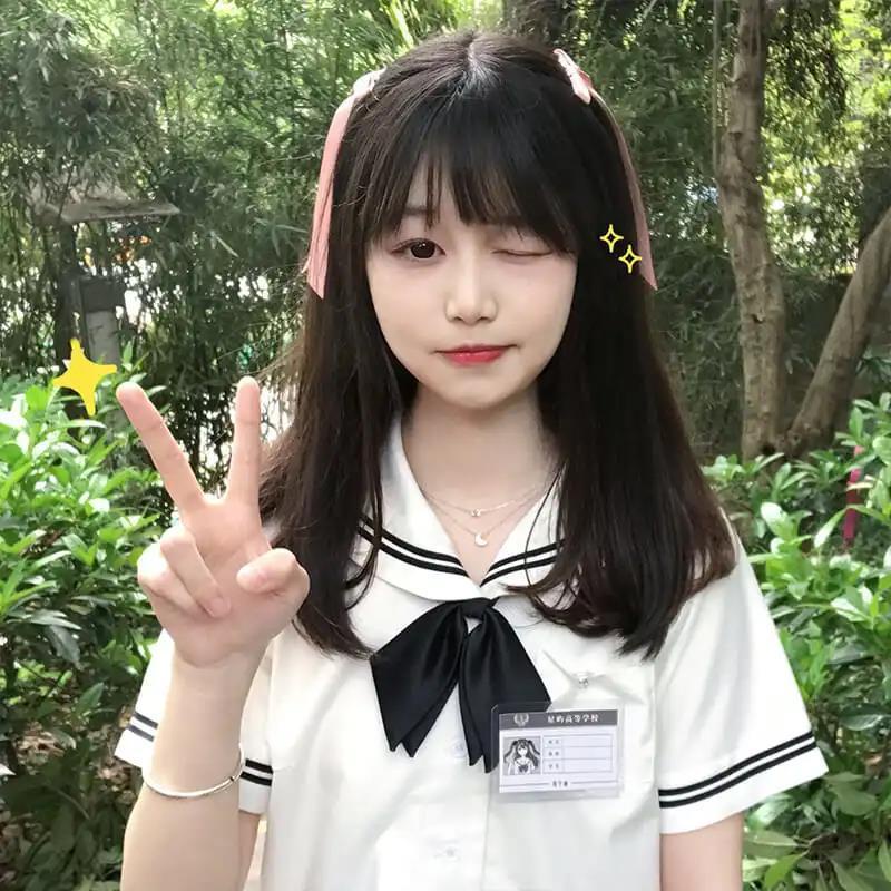 Cổ Phiếu Sẵn Sàng❣Ah F &amp; X Áo Sơ Mi Trắng Cổ Thủy Thủ Phong Cách Học Sinh Nhật Bản Thiết Kế Cơ Bản Cho Nữ