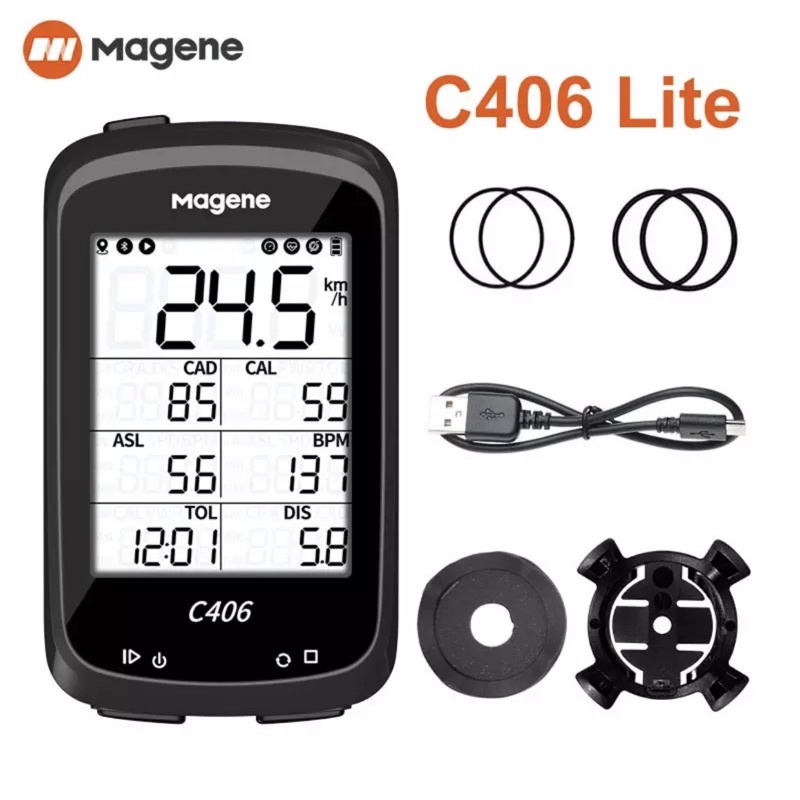 Đồng hồ xe đạp vệ tinh định vị GPS Magene C406 Full chống nước cao cấp