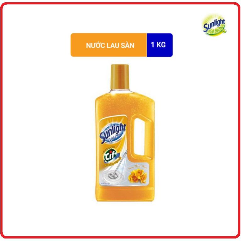 Nước Lau Sàn SUNLIGHT Tinh Dầu Thiên Nhiên Chai 900G