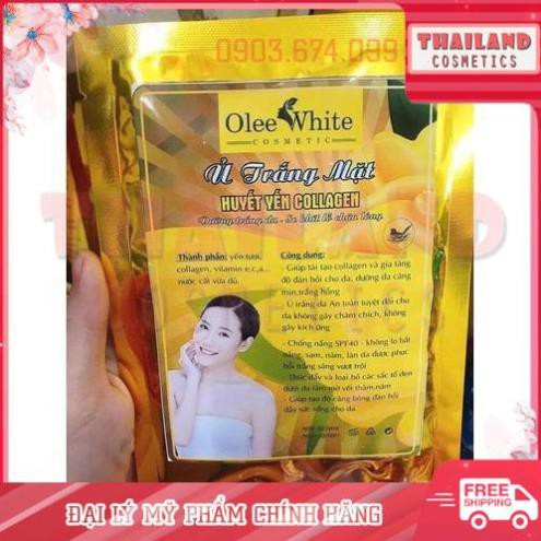 Ủ trắng mặt huyết yến collagen Olee White