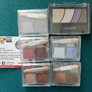 PHẤN MẮT CHIFURE  NỘI ĐỊA NHẬT BẢN - HỘP 2 MÀU VỚI CÁC MÀU THÔNG DỤNG DỄ PHỐI ĐỒ