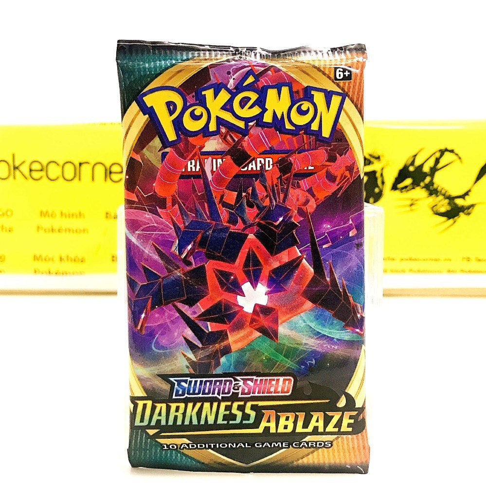 (siêu rẻ) Gói thẻ bài Pokemon TCG Booster Pack Darkness Ablaze SS3 Chính Hãng, Mới 100% (Art Ngẫu Nhiên) - PokeCorner