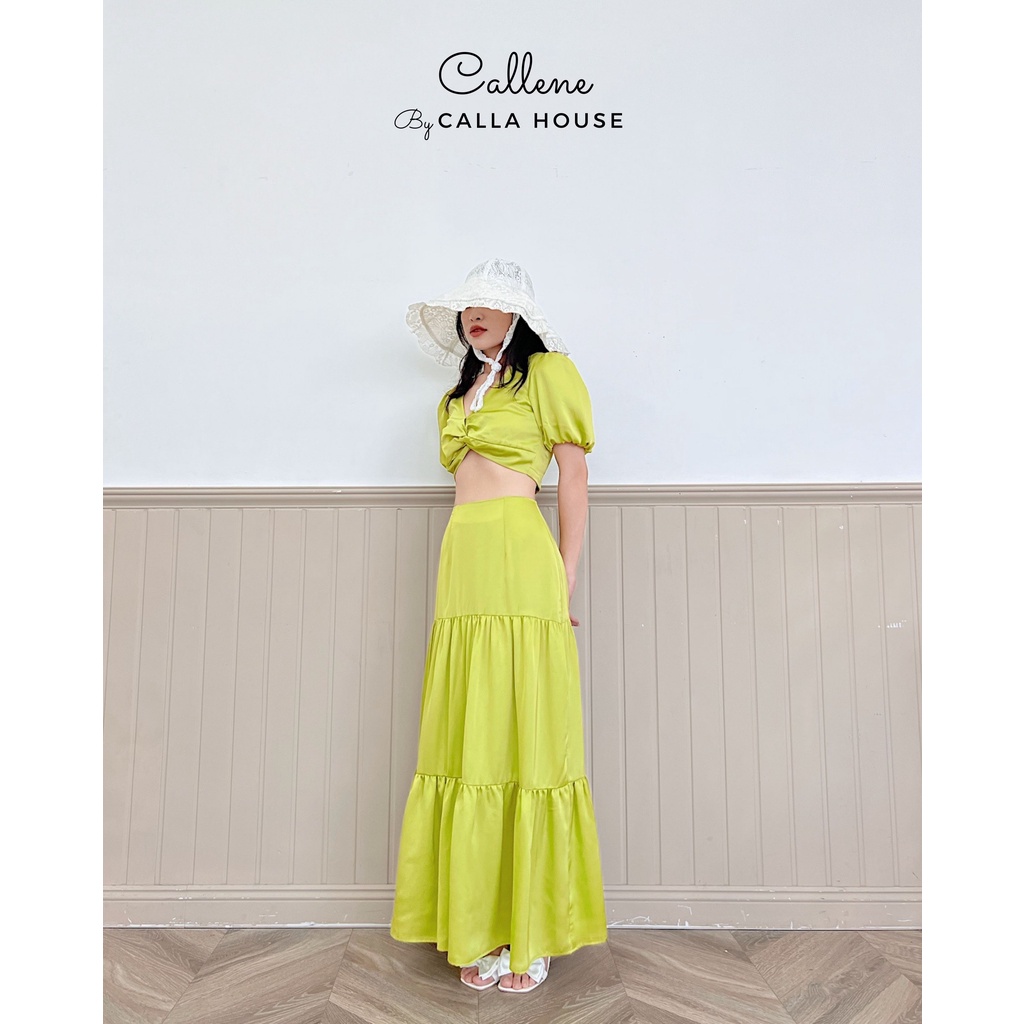 Set đồ lụa đi biển Callene (CC281)
