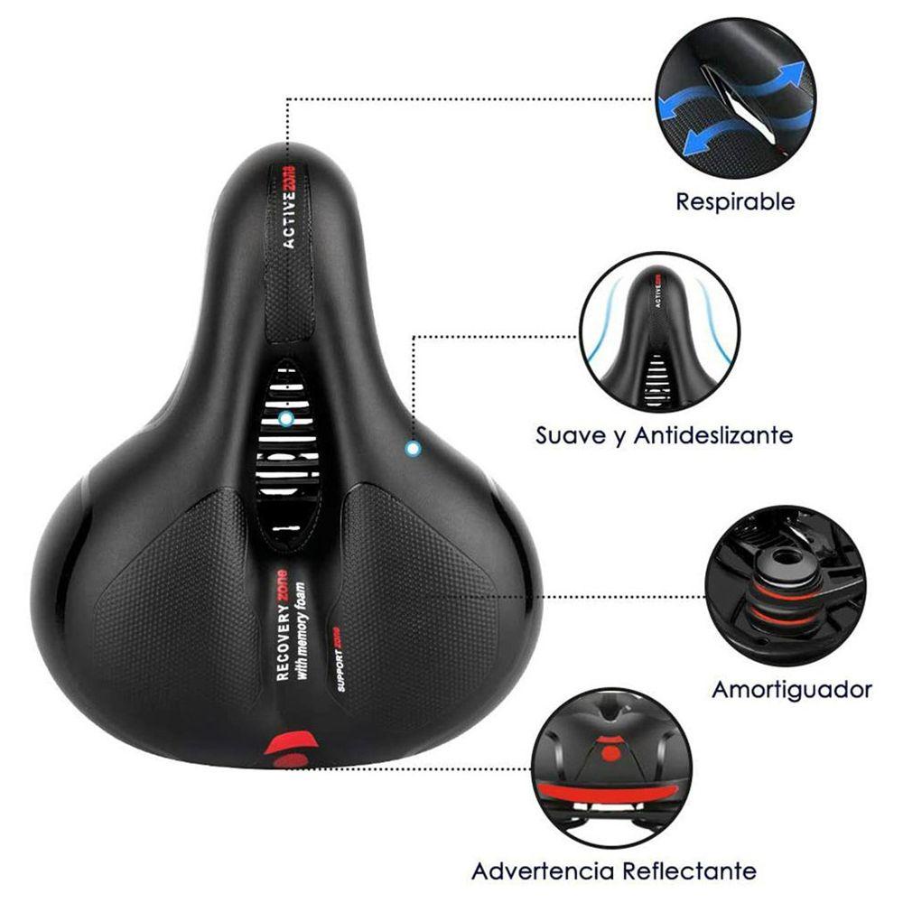 Yên Xe Đạp Thiết Kế Rỗng Chống Mưa Phản Quang Thoải Mái An Toàn