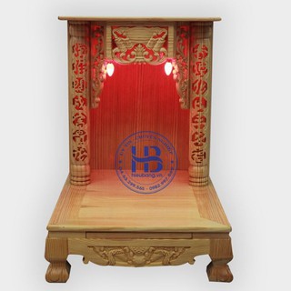 [Có ảnh thật 100%] Bàn thờ thần tài gỗ sồi ngang 41 cm