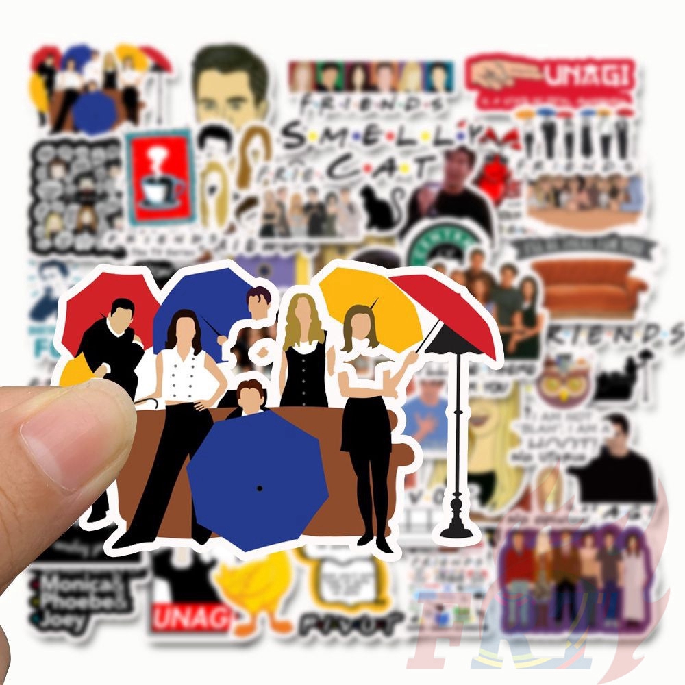 ❉ Friends - Series 01 Stickers ❉ 50Pcs/Set Classical NBC TV Shows DIY Fashion Decals Doodle Stickers