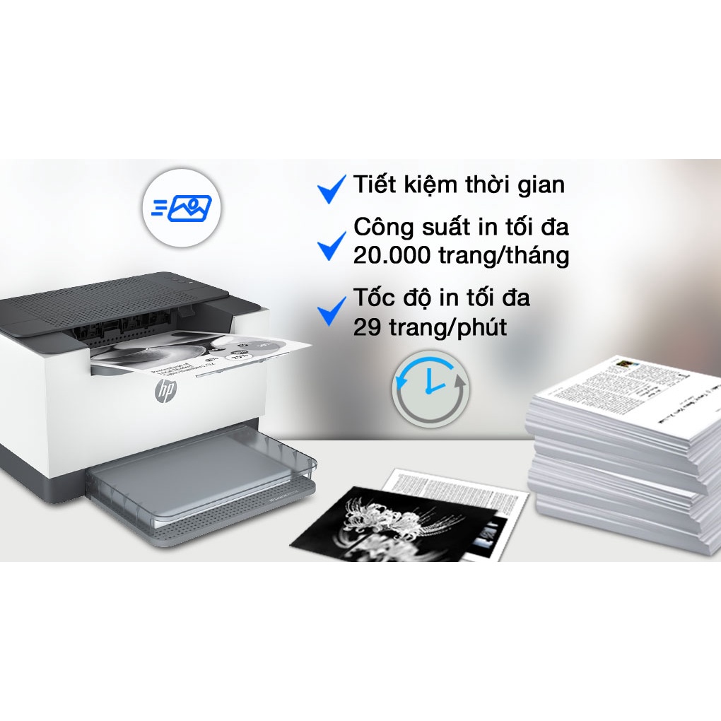 Máy in laser trắng đen HP LaserJet M211D 9YF82A (Công Nghệ Chính Nhân)