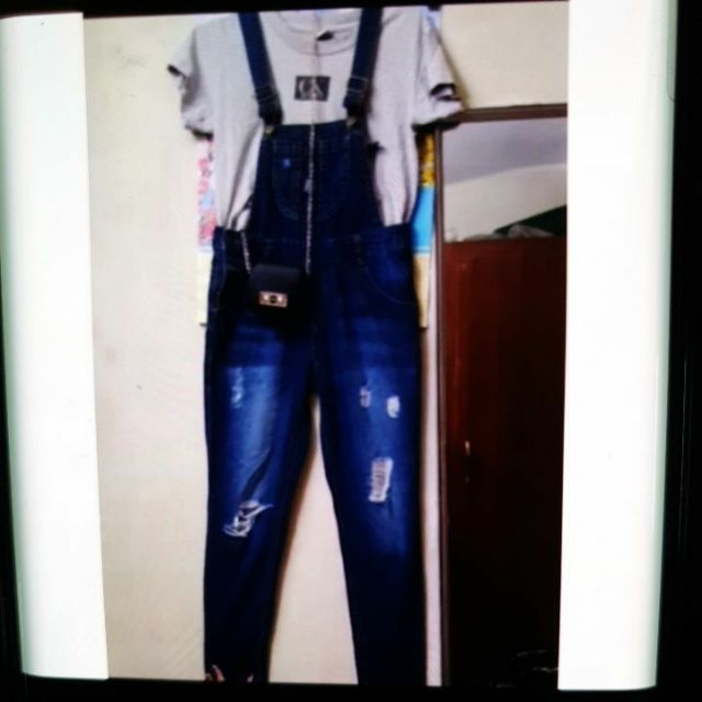 Sét quần yếm hiệu Genviet jeans ( made in Viet Nam )+ áo hiệu CK jeans ( made in USA)