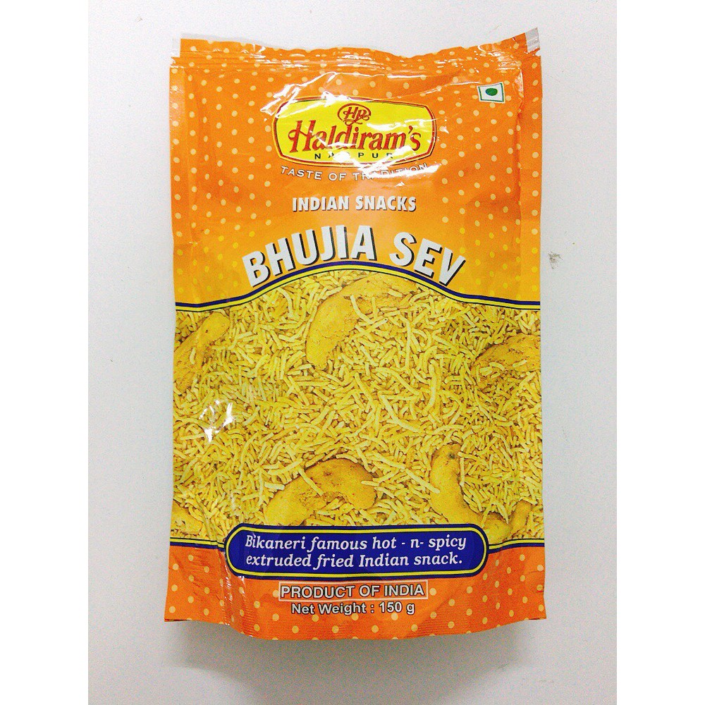 Đồ ăn vặt ăn liền Haldiram's indian snack Bhujia Sev 150gr