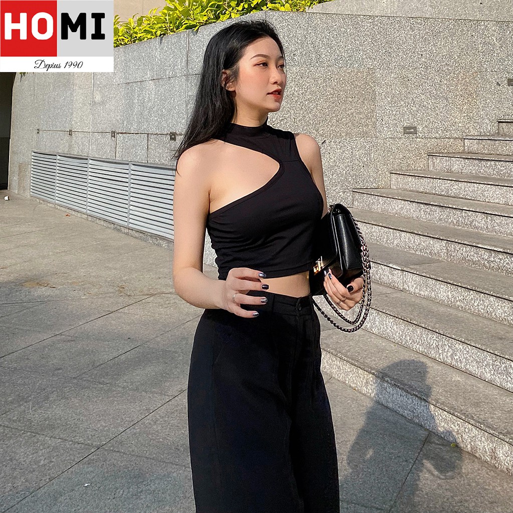 Áo thun Croptop lệch vai phong cách quyến rũ Homi Fashion | BigBuy360 - bigbuy360.vn