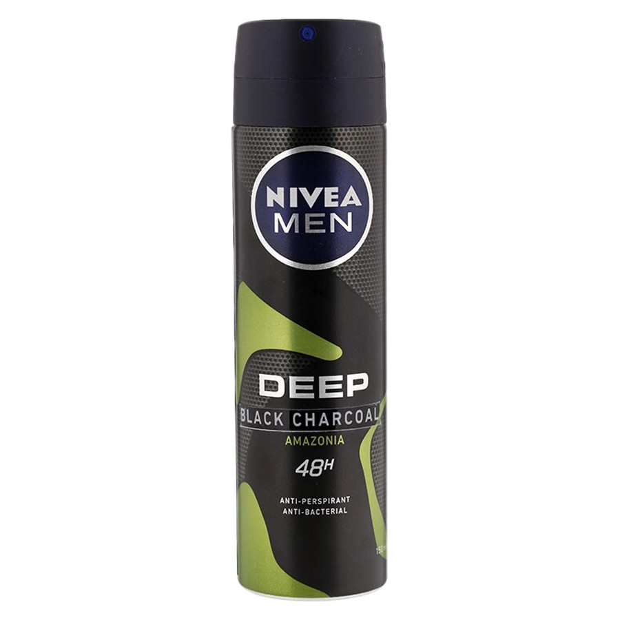 Xịt Ngăn Mùi Nivea Men Than Đen Hương Rừng Amazon 150ml
