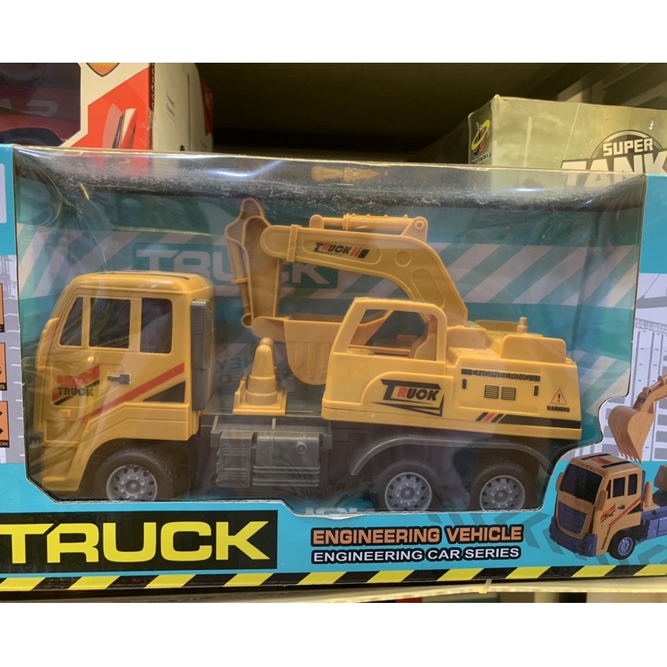 Đồ chơi trẻ em xe máy xúc xoay 360 có tay điều khiển khớp múc