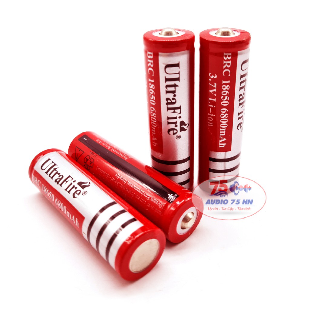 Combo 10 viên pin UItra đa năng - Pin 18650 6800mAh 3.7V Ultra Fire dung lượng cao và có thể sạc lại