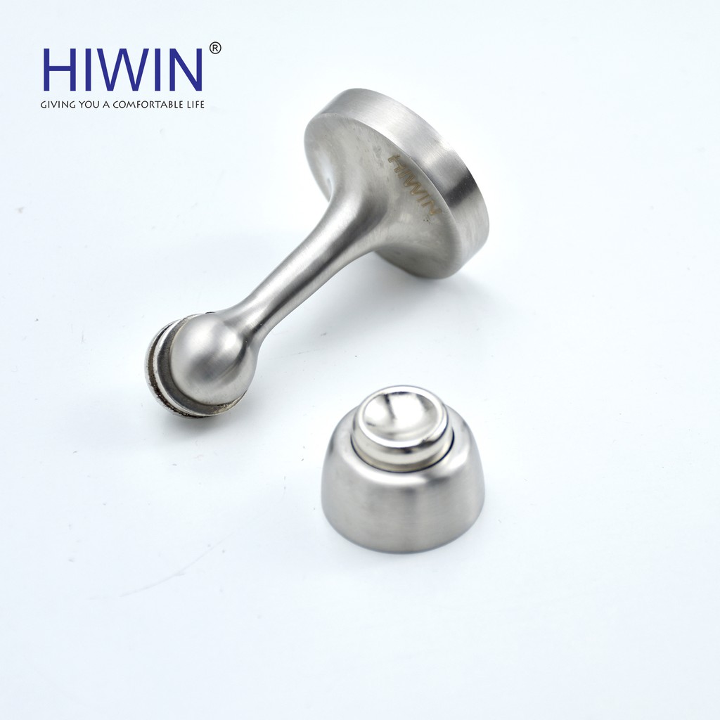 Hít cửa nam châm đế tròn kích thước nhỏ gọn inox 304 Hiwin Y-9001