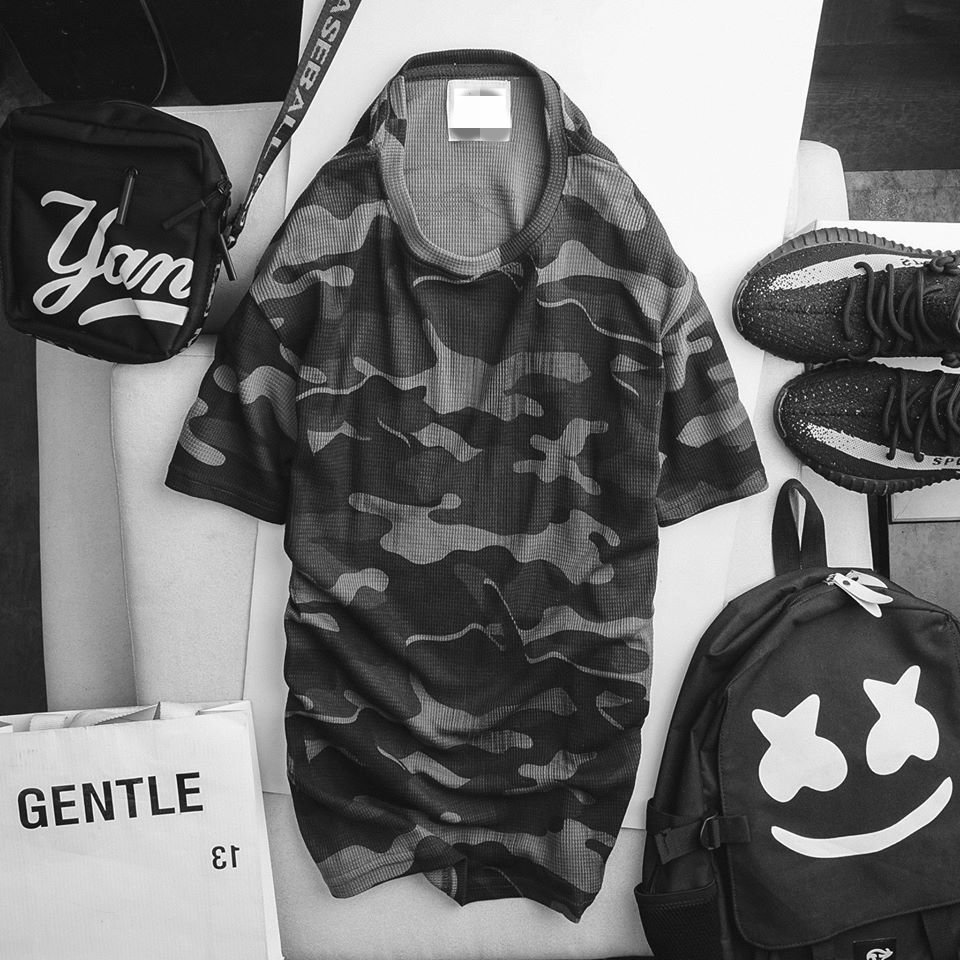 Áo Rằn Ri Cotton Tổ Ong Cổ Tròn Co Giãn Thoải Mái Thể Thao Năng Động