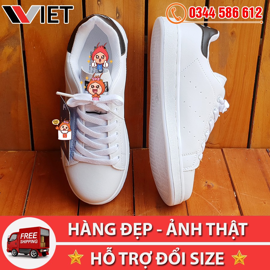 [MIỄN PHÍ SHIP TOÀN QUỐC] Giày Thể Thao Stan Smith Gót Đen Giá Sale