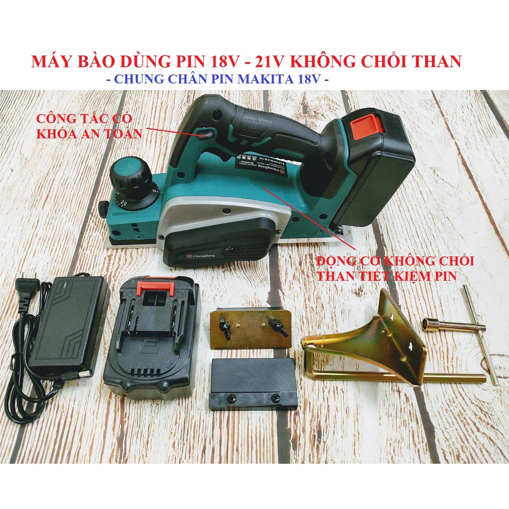 SV Máy bào dùng pin 18V - 21V động cơ không chổi than