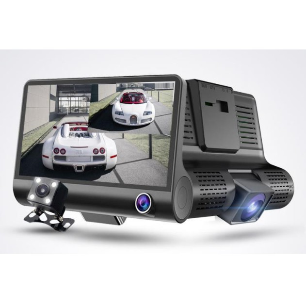 Màn CAMERA 3 trong 1 tích hợp cam HÀNH TRÌNH cam CHIẾU HẬU cam Lùi oto