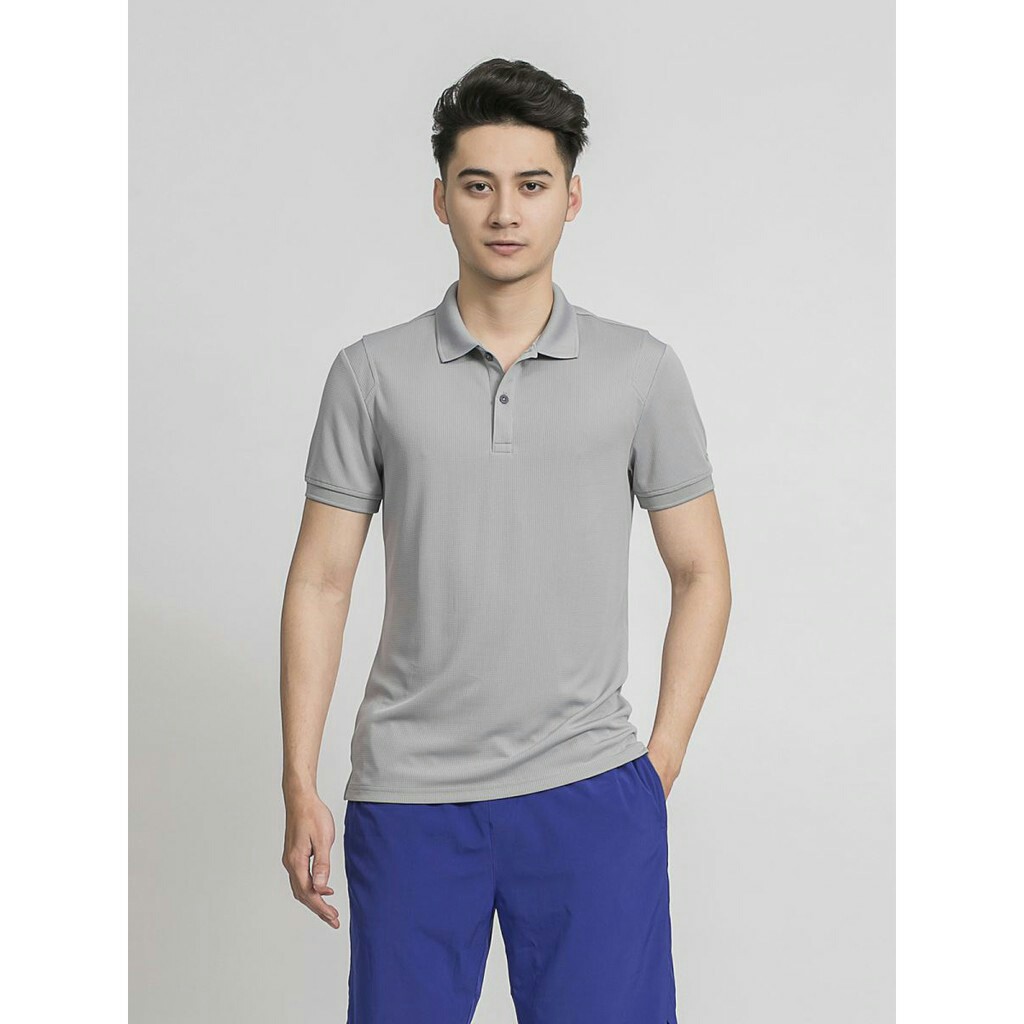 Ao Thun Nam Có Cổ ARISTINO Tay Ngắn, Chất Cotton Cao Cấp APS036S9-XÁM
