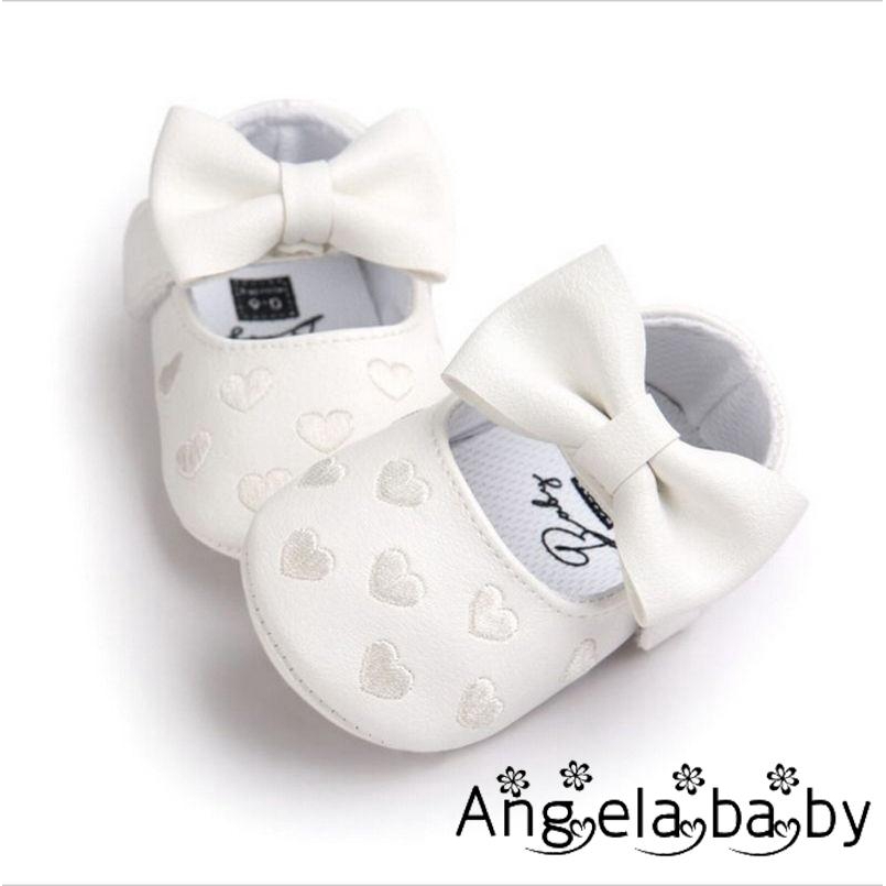 Giày búp bê đính nơ xinh xắn cho bé gái