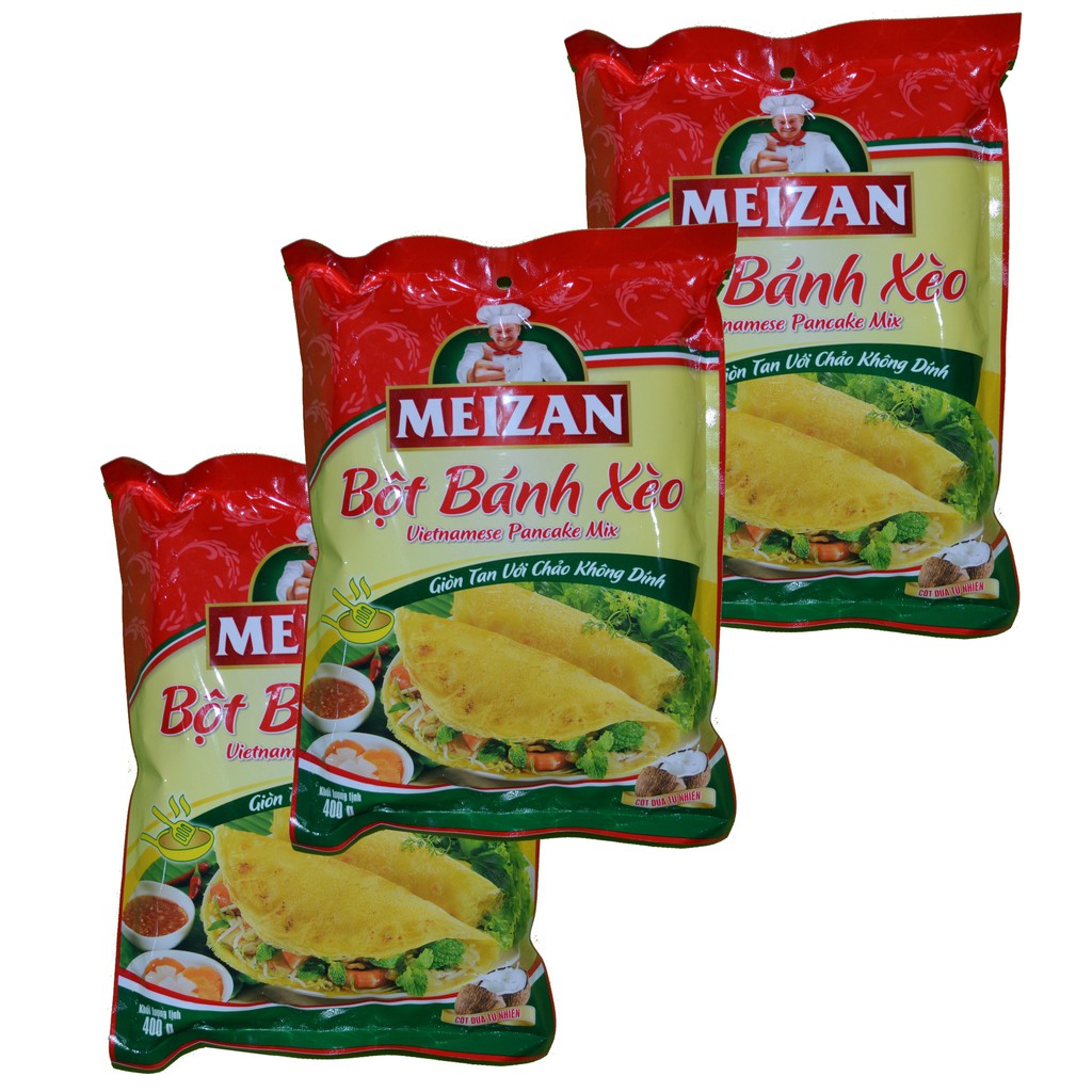 Bột Bánh Xèo Meizan Combo 3 gói x 400g