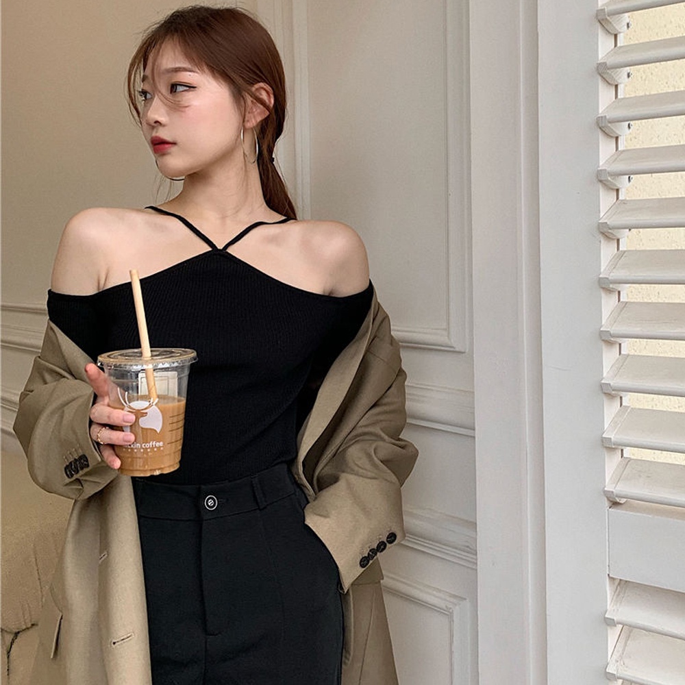 Áo Thun Trễ Vai Dài Tay Thời Trang Xuân Hè Dành Cho Nữ