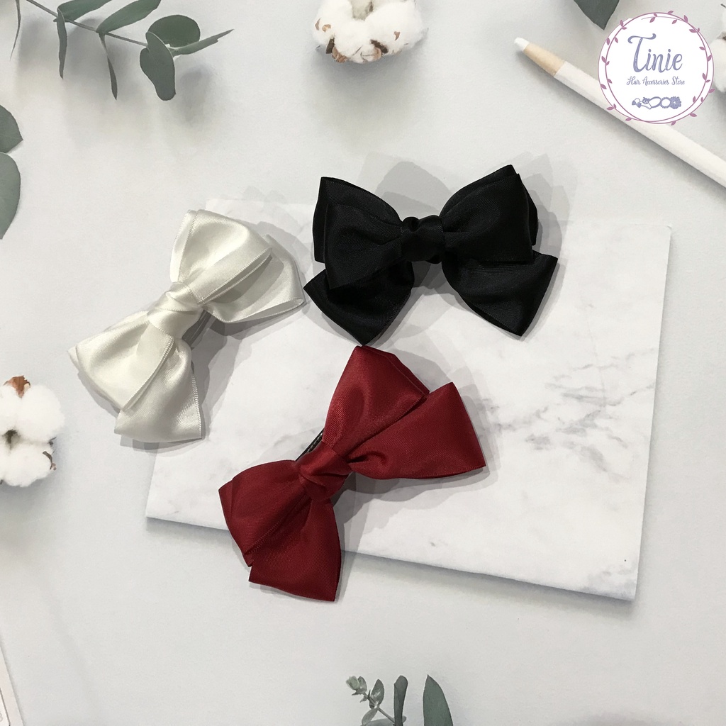 Kẹp Tóc Nơ Phong Cách Hàn Quốc Dịu Dàng