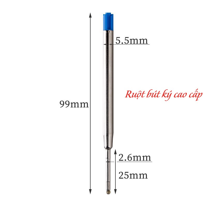 Ruột bút ký cao cấp 0,5 mm (ngòi bút ký dạ bi)