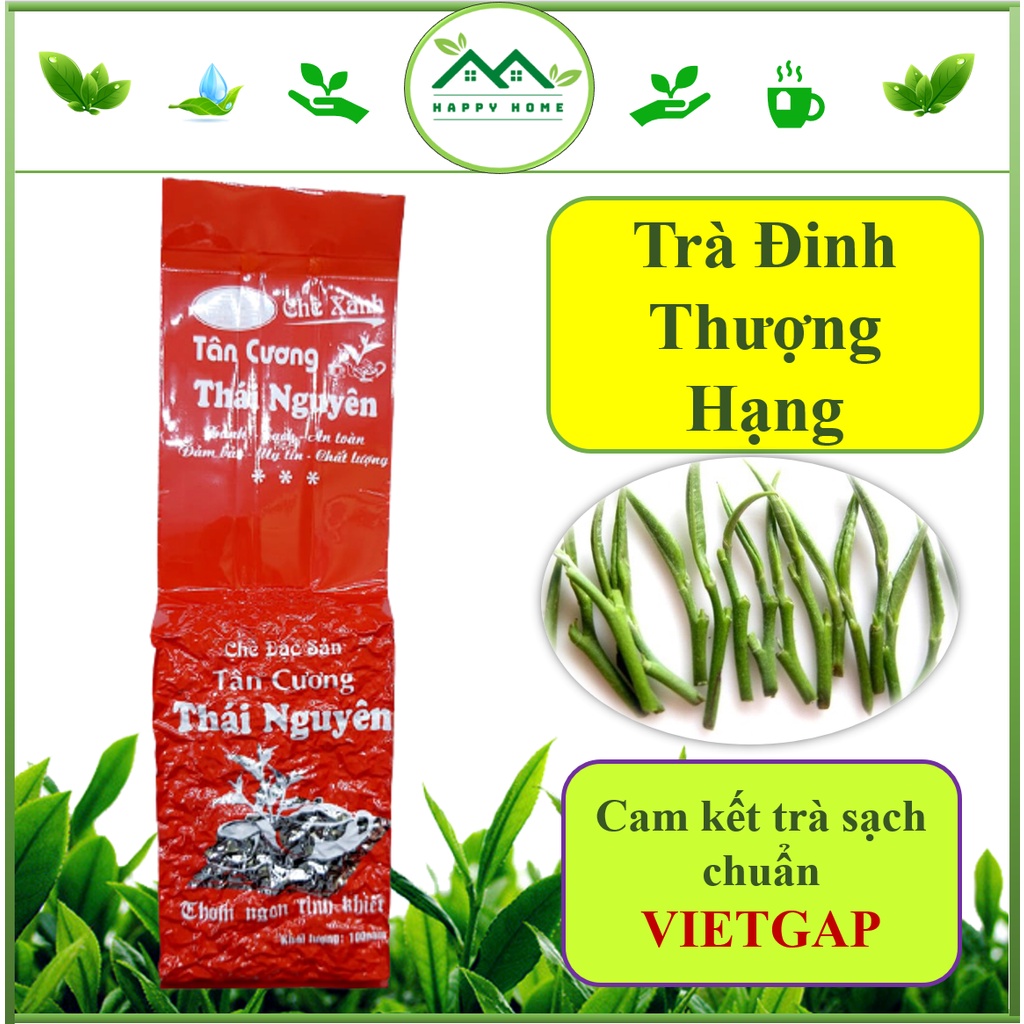 Trà Đinh thượng hạng Tân Cương Thái Nguyên,  trà (chè) Đinh Tân Cương trà xanh chuẩn VIETGAP trà sạch 100%