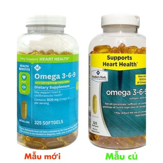 [HSD 12/2024] Viên uống Omega 369 Của Mỹ 325 viên