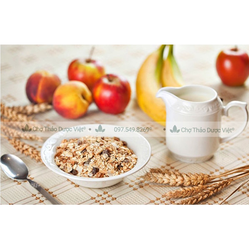 Yến mạch cán dẹt nguyên chất 1kg ( Yến mạch cán mỏng hữu cơ dành cho người ăn kiêng) - Chợ Thảo Dược Việt