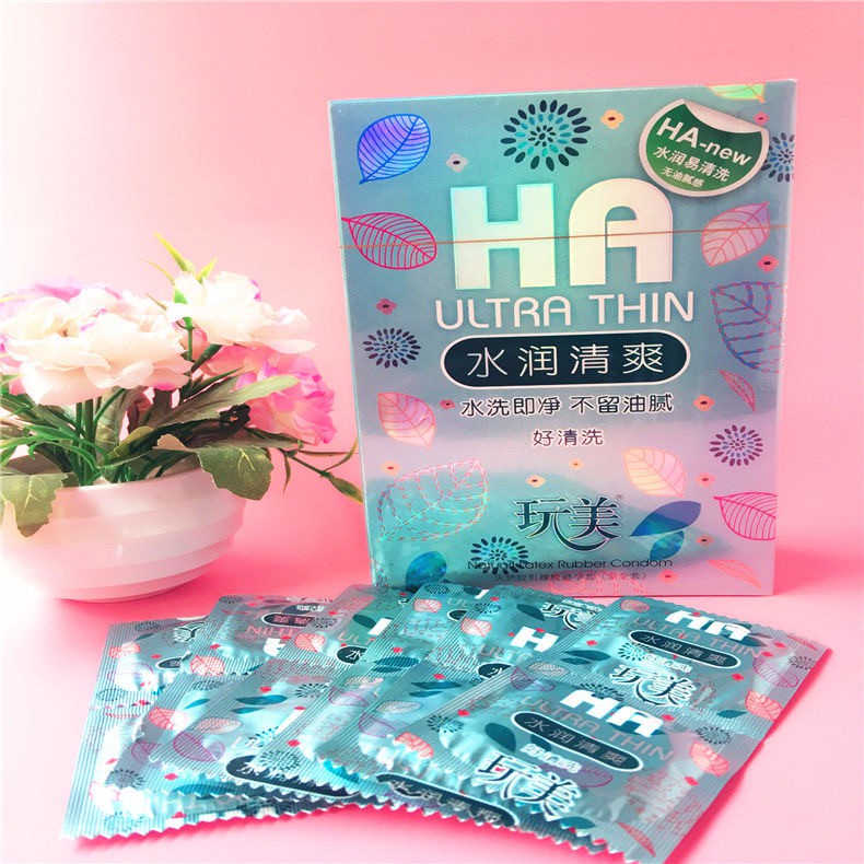Bao cao su HA xanh siêu mỏng nhiều nước ôm khít ,nội địa Trung Quốc.chuyên dùng cho gia đình,nhà nghỉ..[hộp 100 cái]