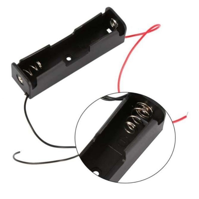 đế gắn cell pin có lò xo 18650 / 1cell