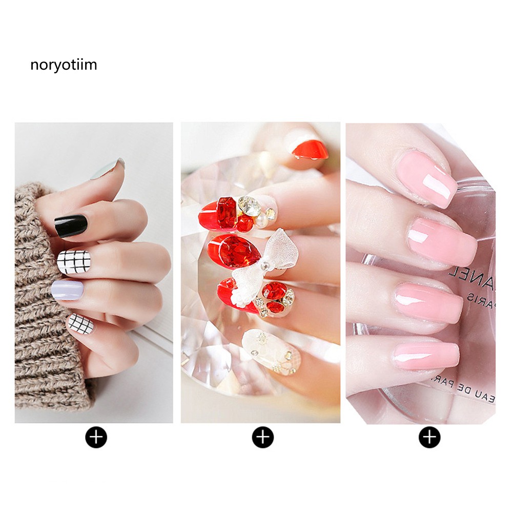 Set 120 móng tay giả trong suốt độc đáo tiện dụng